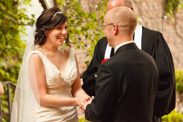 bride, groom, nashville wedding, outdoor, downtown, ceremony, I Do